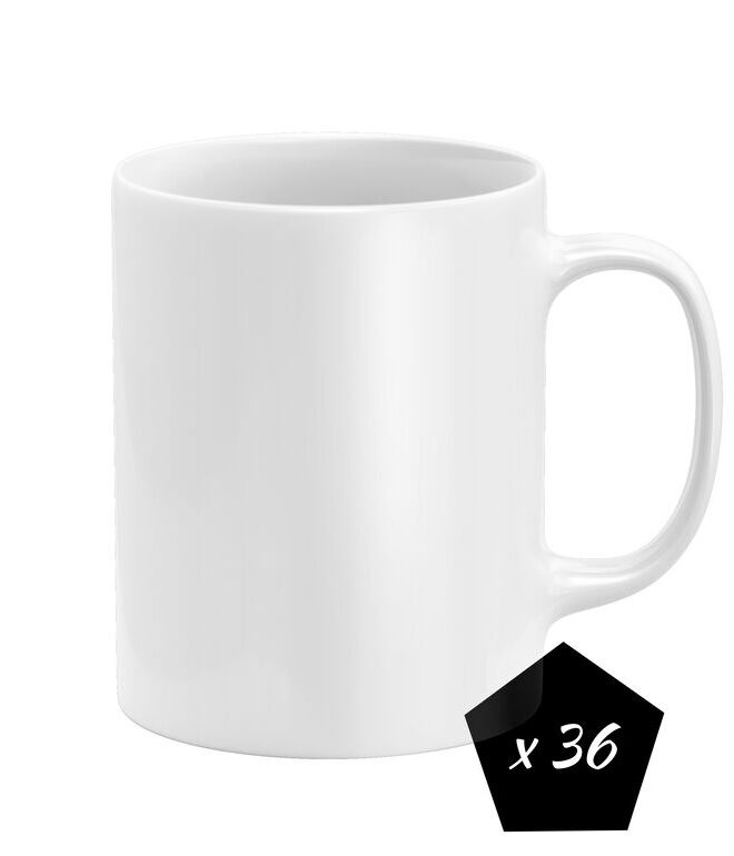 Bundle of 36 White Mugs