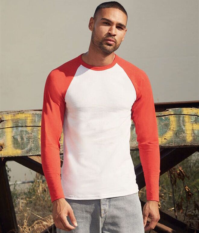 Fruit of the Loom L/S Baseball T-Shirt 61028